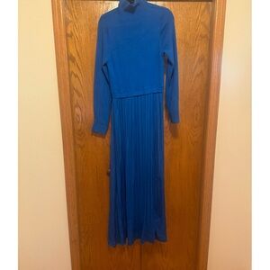 Anthropologie Vibrant Blue Knit Sweater